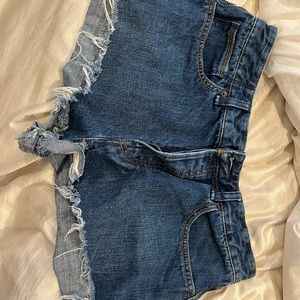free people jean shorts